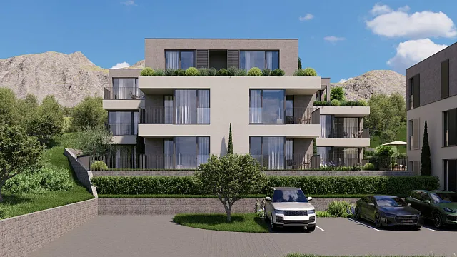 Neuer Wohnkomplex in Dobrota – Wohnungen mit Meerblick und Pool